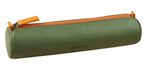 Rhodia Etui - Zachte Schooletui - Kunstleer - Rond - 5x21,5 cm - Salie Groen