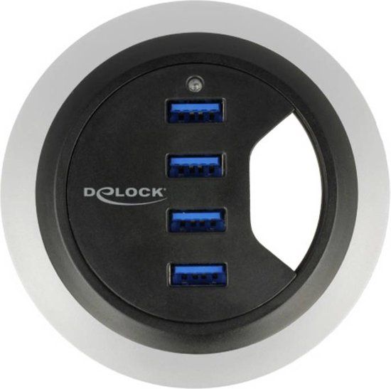 Delock 62868 USB 3.2 Gen 1 Hub - 4 poorten - Zwart