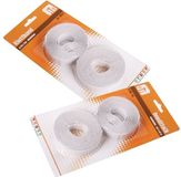 Humbert Und Brandt Gmbh Bande velcro auto-adhésive / 4x rouleaux blancs - de 200 x 2 cm - bords adhésifs