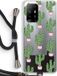 Case Company - Oppo A94 5G Case with Cord - Cactus Lover - Black Cord - Back Cover