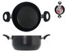 HOME Braadpan met anti-aanbaklaag Maitre 2 Handvatten Cm 22 Kookpot