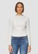 s.Oliver T-shirt à col rond et manches longues pour femme, uni écru, polyester, taille 46