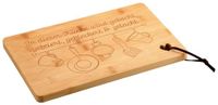 KESPER 58391 Bamboe snijplank met hart keukenmotief 31,5 x 20,5 cm
