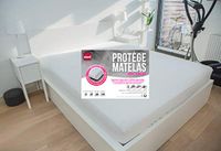 Abeil Matrasbeschermer, 100% katoen, waterdicht, 140 x 190 cm, wit