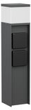 Éclairage de poteau anthracite - 39 cm - IP44 - 1x G9 max. 10 W