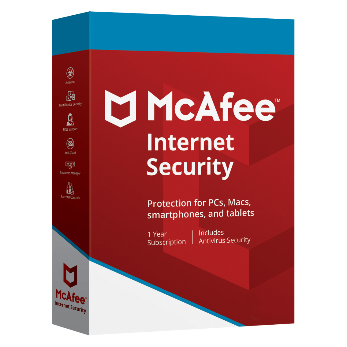 McAfee 70 % korting - Internet Security 2018 1 jarig Abonnement