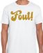 Bellatio Decorations T-shirt heren - Fout! - wit - glitter goud - L