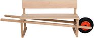 Weltevree Wheelbench - Banc de jardin 2-3 personnes - Chêne - Marron