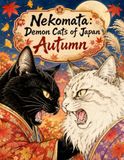 Nekomata: Demon Cats of Japan — Autumn: 25 Illustrations of Kimono Cats in the Colors of a Japanese Autumn