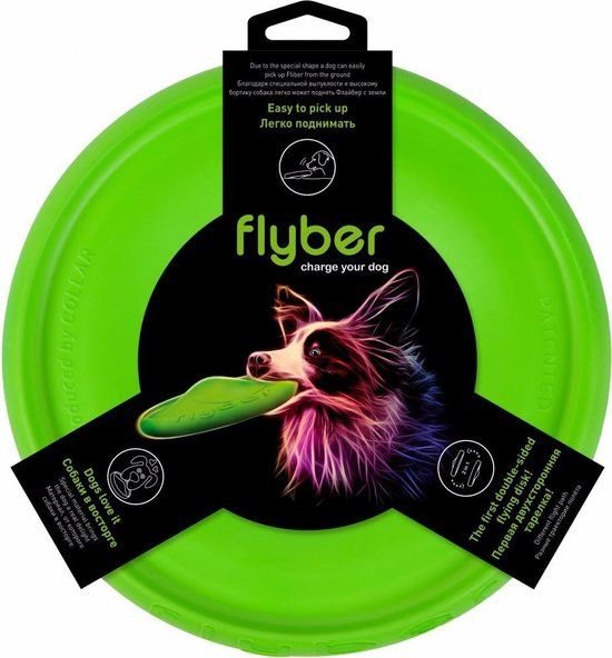 Flyber COLLAR Flyber Honden Frisbee Groen Kunststof