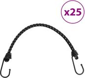vidaXL Spanelastieken met reflecterende strips en haken 25 stuks 46 cm