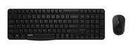 Rapoo X1800S Toetsenbord Inclusief Muis Kantoor RF Draadloos QWERTZ Duits Zwart