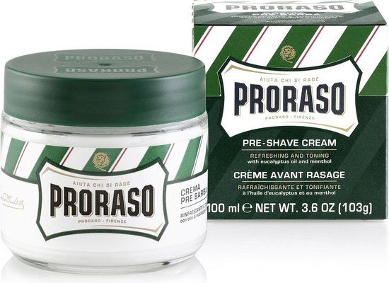 Proraso Green Pre-shaving cream - 100ml - For Normal Skin