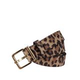 Legend leren riem met panterprint bruin