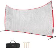 VEVOR Backstop-net, 620 x 140 cm Balsportbarrièrenet, Oefenuitrusting met Draagtas, Beschermscherm voor Honkbal-, Softbal-, Lacrosse-, Voetbal- en Hockeytraining, Tuin