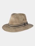 Hatland Ernesto - Katoenen fedora hoed - Beige