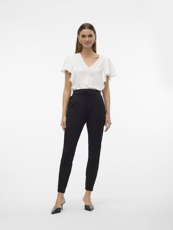 VERO MODA VMEVA MR LOOSE STRING PANTS NOOS Women's Trousers - Size XS Black