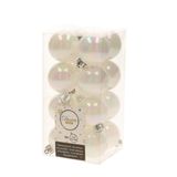 Decoris Mystic Christmas Kerstballen Wit 16 Stuks