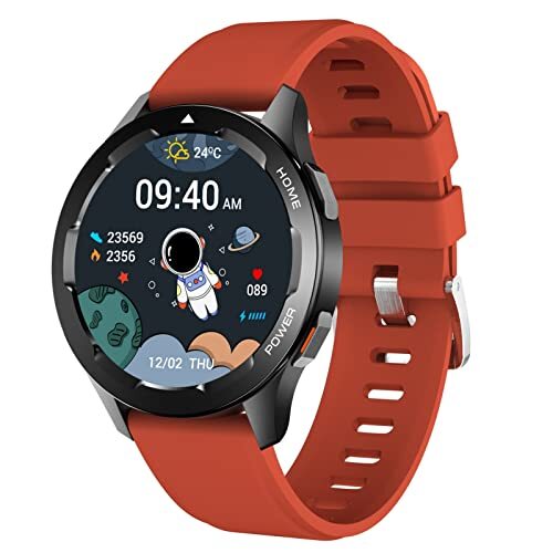 Roadoor Smart Horloge Lange Uithoudingsvermogen Stap Tellen Oplaadbare Mannen BT Calling Smart Horloge Voor Het Dagelijks Leven Oranje