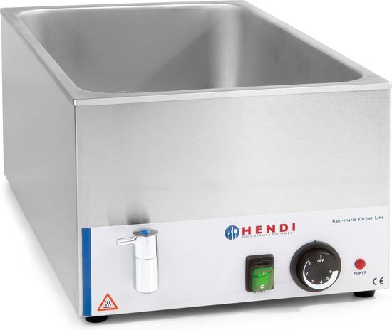 Hendi Bain-marie 1/1 GN Kitchen Line met wateraftapkran