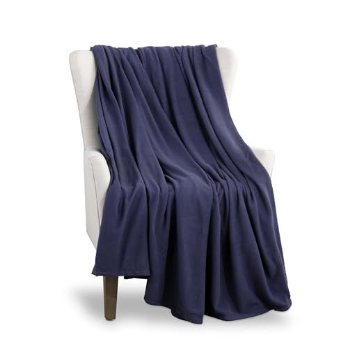 Martex Fleece Pluche Deken - Marineblauw - King Size