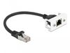 DeLOCK 87109 netwerkkabel Zwart, Wit 0,25 m Cat6a S/FTP