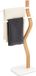 Relaxdays Handdoekrek badkamer - 2 stangen - staand - hout - metaal - wit