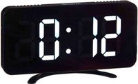 Giftdecor Horloge/réveil/réveil Home Phone - noir - plastique - 16 x 8 cm