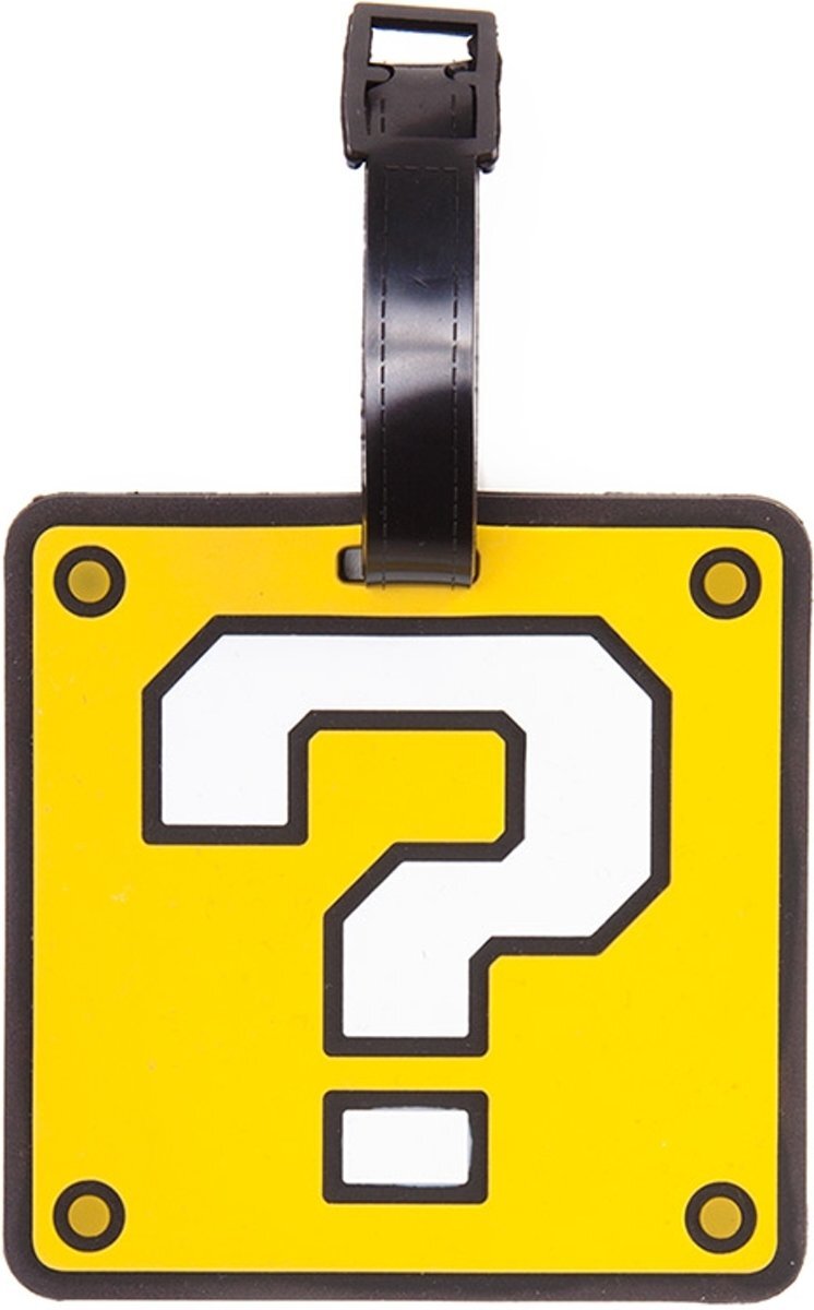 Difuzed - Bioworld Europe Nintendo - Question Mark Rubber Luggage Tag