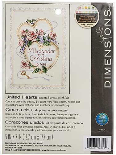 DIMENSIONS DIMENSIONS 6730 United Hearts, Stof, Beige