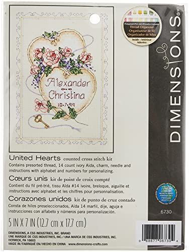 DIMENSIONS 6730 United Hearts, Stof, Beige