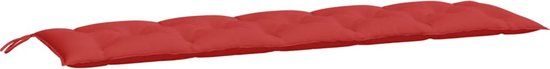 vidaXL Tuinbankkussen 180x50x7 cm Oxford Stof Rood