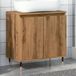 Maison Exclusive - Meuble de salle de bain en chêne massif, design artisanal, 58x33x60 cm, fibre de bois