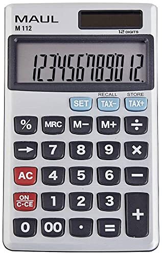 Maul M112 calculator Pocket Display Silver