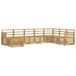 vidaXL Ensemble de canapés d'extérieur 8 pc Blanc Bois d'Acacia Massif