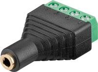 Goobay 3,5mm Jack (v) Terminal Block - verguld - 4-polig / stereo