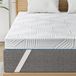 Matrastop Surmatelas 10 cm, 160x200 cm, en mousse à mémoire de forme avec gel, densité H3/H4, lavable