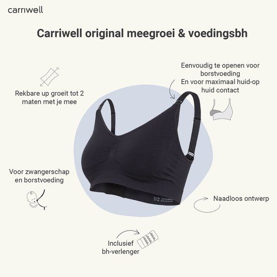 Carriwell Original Naadloze Voedingsbh zonder Beugel - Zwangerschapsbh - Honey - XL