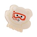lamphle Support téléphone Bordure lisse Flexible Léger Style coréen Animal de dessin animé Airbags Époxy Clip pour doigt Support pour décoration H 1 pièce