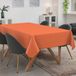 ANRO Tafelkleed Oranje linnenlook 200x140cm
