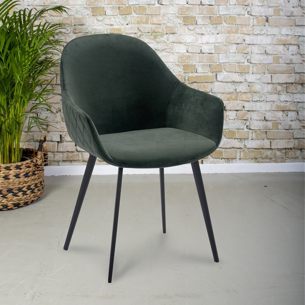 Gister&Vandaag Eetkamerstoel Kleijn Groen velvet | EAN: 7448151435471