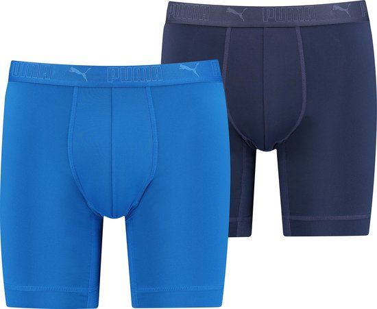 PUMA Lange sportboxershorts van microvezel voor heren (set van 2)
