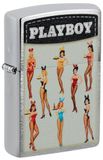 Zippo Stormaansteker - Playboy, geborsteld chroom, Color Image