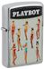 Zippo Stormaansteker - Playboy, geborsteld chroom, Color Image