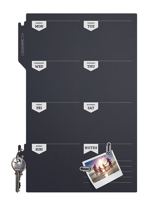 Securit FB-PLAN Schoolbord - Zwart - 45 x 30 cm