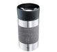 cilio VIAGGIO Thermosbeker voor onderweg, roestvrij staal, deksel van kunststof, 360° drinksluiting, dubbelwandig systeem, breuk- en lekvrij, 300 ml, hoogte: 15,5 cm, grijs