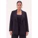 YOEK Blazer grande taille - noir