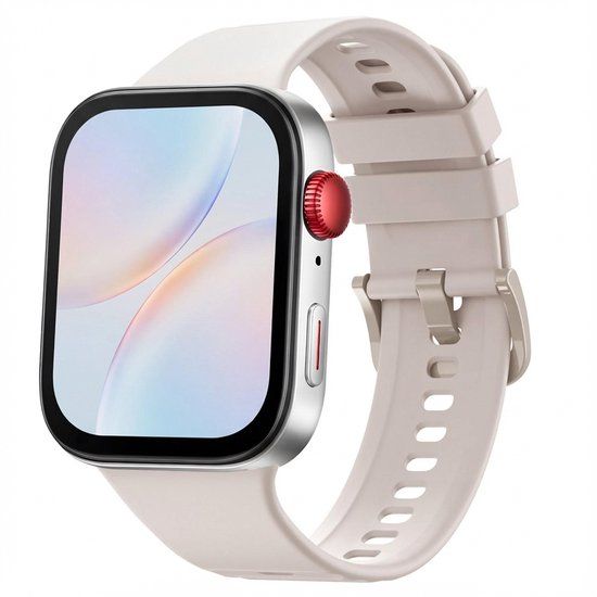 imoshion Huawei Siliconen bandje - Geschikt voor Huawei Watch Fit 4 / 4 Pro / 5 / 5 Pro - Ivory White