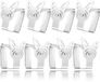 Unyqoos® Set de 8 pinces de nappe décoratives papillon en acier inoxydable