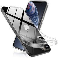 Phonillico® Case voor iPhone 12 PRO MAX (6,7") - Siliconengel TPU Transparante bescherming Zacht Ultradun